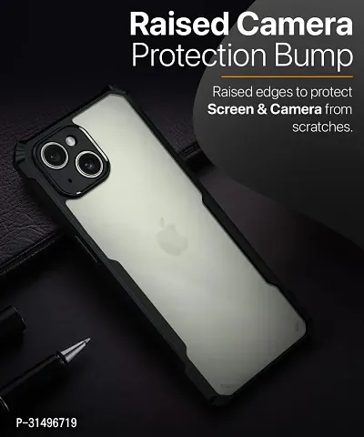 ROYALBASE Back Cover for Apple iPhone 15 Plus Black Camera Bump Protector Pack of 1-thumb2