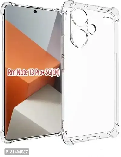 ROYALBASE Back Cover for Redmi note 13 Pro Plus 5G Transparent Grip Case Silicon Pack of 1-thumb0