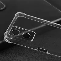 ROYALBASE Back Cover for Realme 9i Transparent Grip Case Silicon Pack of 1-thumb1