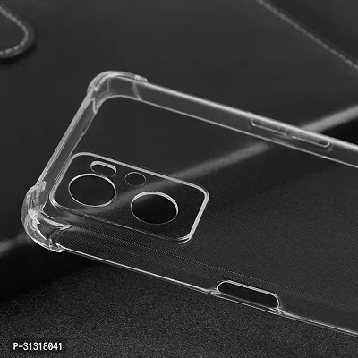 ROYALBASE Back Cover for Realme 9i Transparent Grip Case Silicon Pack of 1-thumb2