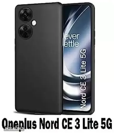 ROYALBASE Back Cover for OnePlus Nord CE 3 Lite 5G Black Camera Bump Protector Silicon Pack of 1-thumb0