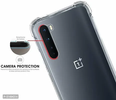 Back Cover for Oneplus Nord Transparent Grip Case Silicon Pack of 1-thumb3