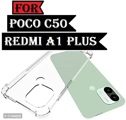 ROYALBASE Back Cover for POCO C50  REDMI A1 PLUS Transparent Camera Bump Protector Silicon Pack of 1-thumb4