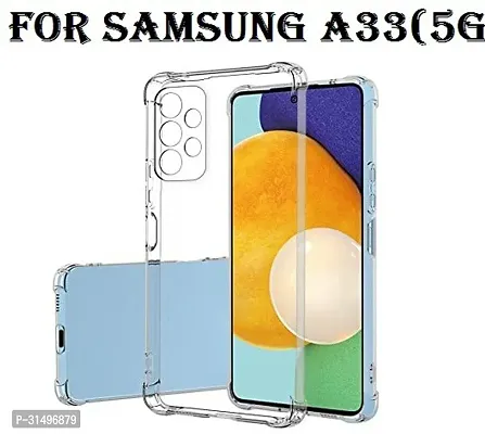 ROYALBASE Back Cover for Samsung Galaxy A33 5G Transparent Grip Case Silicon Pack of 1-thumb0