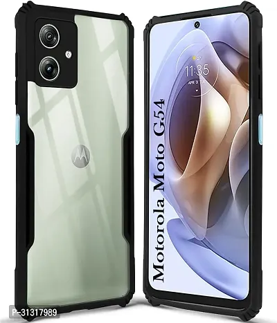 ROYALBASE Back Cover for Motorola Moto G54 5G Black Camera Bump Protector Pack of 1-thumb0