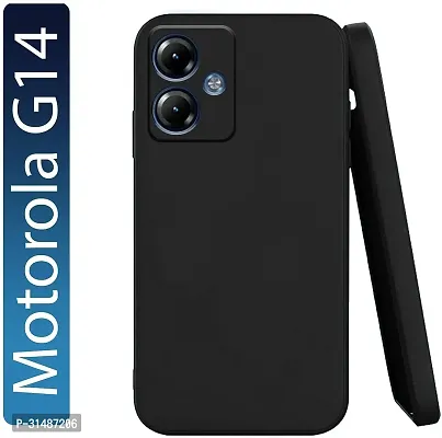 Back Cover for MOTOROLA g14 5G Black Grip Case Silicon Pack of 1-thumb5