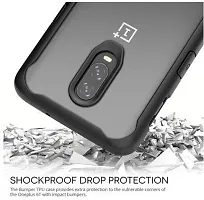 ROYALBASE Back Cover for OnePlus 6T Black Grip Case Pack of 1-thumb2