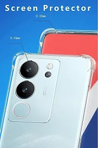 Back Cover for vivo V29 5G Transparent Camera Bump Protector Silicon Pack of 1-thumb2