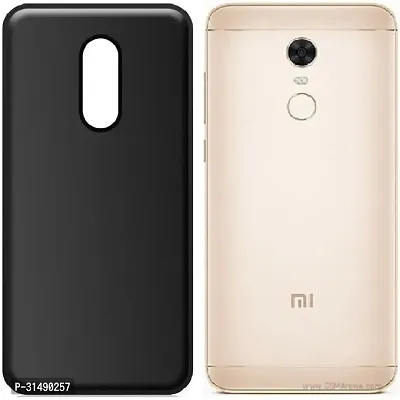 Back Cover for Mi Redmi Note 5 Black Grip Case Silicon Pack of 1