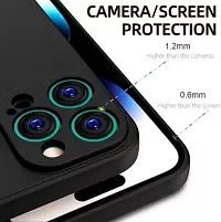 Back Cover for Apple iPhone 15 Pro Max Black Camera Bump Protector Silicon Pack of 1-thumb4