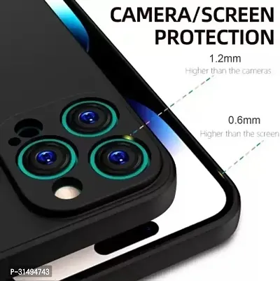 Back Cover for Apple iPhone 15 Pro Max Black Camera Bump Protector Silicon Pack of 1-thumb5