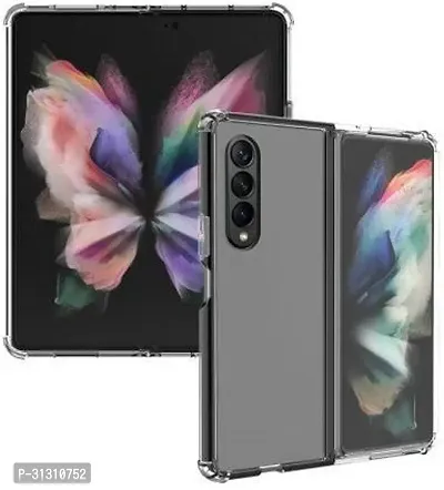 ROYALBASE Back Cover for Samsung Galaxy Z Fold 3 Samsung Galaxy Z Fold 3 Transparent Grip Case Silicon Pack of 1-thumb0