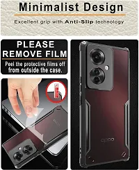 ROYALBASE Back Cover for Oppo F25 PRO 5G IP Black Grip Case Silicon Pack of 1-thumb1