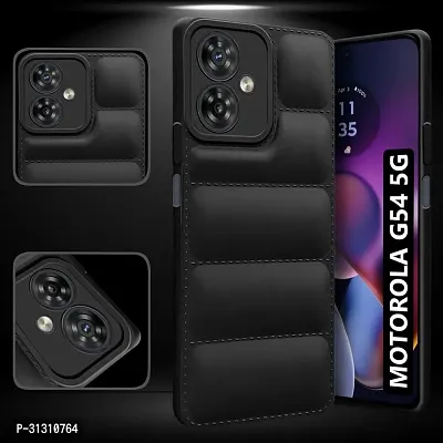 ROYALBASE Back Cover for Moto G54 5G PF Black Grip Case Silicon Pack of 1-thumb2