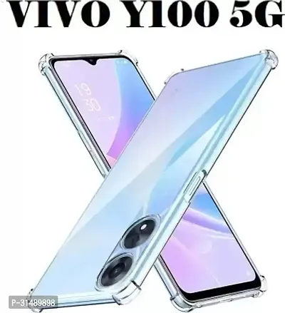 Back Cover for Vivo Y100 5GVivo Y100A 5G Transparent Camera Bump Protector Silicon Pack of 1-thumb0