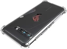 ROYALBASE Back Cover for Asus ROG Phone 3 Transparent Grip Case Silicon Pack of 1-thumb2