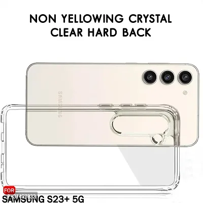 ROYALBASE Back Cover for SAMSUNG Galaxy S23 Plus SAMSUNG Galaxy S23 +5G Transparent Camera Bump Protector Silicon Pack of 1-thumb2