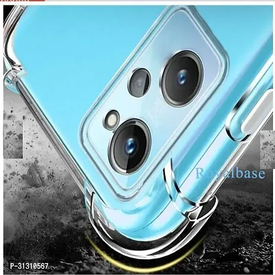 ROYALBASE Back Cover for Realme 9i Transparent Grip Case Silicon Pack of 1-thumb2