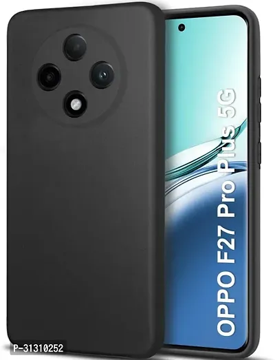 ROYALBASE Back Cover for Oppo F27 Pro Plus 5G CA Black Silicon Pack of 1