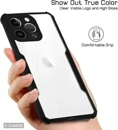 ROYALBASE Back Cover for Apple iPhone 15 Pro Max Black Camera Bump Protector Pack of 1-thumb2