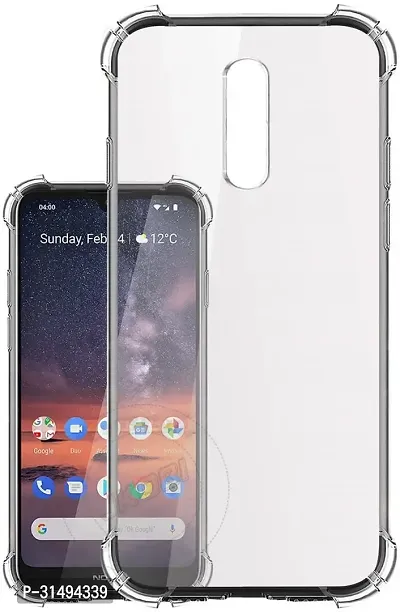 Back Cover for NOKIA 3.2 Transparent Grip Case Silicon Pack of 1