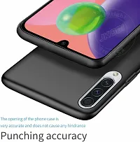 Back Cover for Samsung Galaxy A70s Black Grip Case Silicon Pack of 1-thumb2