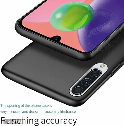 Back Cover for Samsung Galaxy A70s Black Grip Case Silicon Pack of 1-thumb3