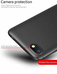 Back Cover for Mi Redmi 6A Black Grip Case Silicon Pack of 1-thumb2