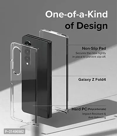 ROYALBASE Back Cover for Samsung Galaxy Z Fold 4 5G Transparent Camera Bump Protector Pack of 1-thumb4