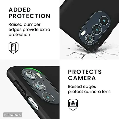 Back Cover for POCO C50  REDMI A1 PLUS Black Silicon Pack of 1-thumb3