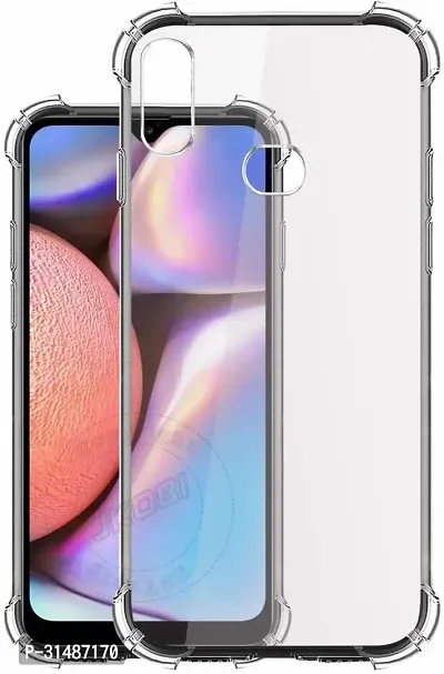 Back Cover for Samsung Galaxy A10s Transparent Grip Case Pack of 1-thumb0