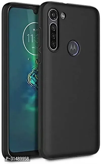 Back Cover for Motorola One Fusion Plus Black Grip Case Silicon Pack of 1-thumb0