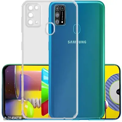 Back Cover for SAMSUNG GALAXY A21S Transparent Grip Case Pack of 1-thumb0