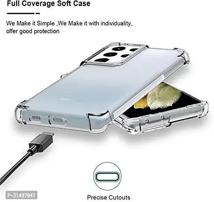 ROYALBASE Back Cover for Samsung Galaxy S21 Ultra Transparent Grip Case Pack of 1-thumb5