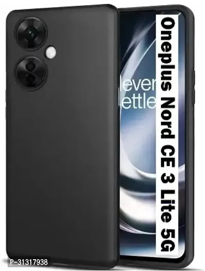 ROYALBASE Back Cover for OnePlus Nord CE 3 Lite 5G Black Camera Bump Protector Silicon Pack of 1-thumb0