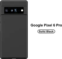 ROYALBASE Back Cover for Google Pixel 6 Pro Black Grip Case Silicon Pack of 1-thumb1