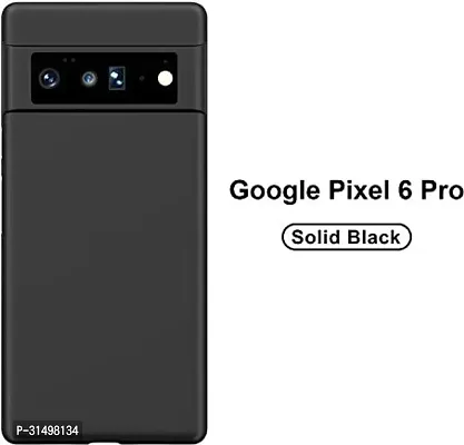 ROYALBASE Back Cover for Google Pixel 6 Pro Black Grip Case Silicon Pack of 1-thumb2