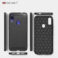 ROYALBASE Back Cover for REDMI NOTE 7 Black Grip Case Pack of 1-thumb1