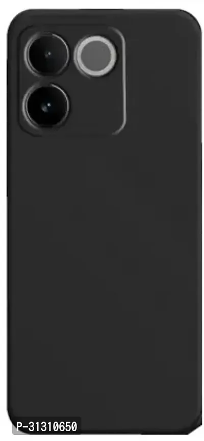 ROYALBASE Back Cover for Vivo T2 Pro 5G CA Black Grip Case Silicon Pack of 1