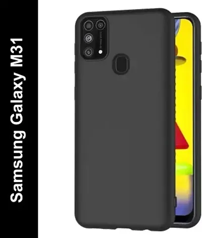 BAI AND KAKA? Matte Flexible TPU Quicksand Back Case For Sumsung Galaxy M30s/ Samsung M21 (Black)