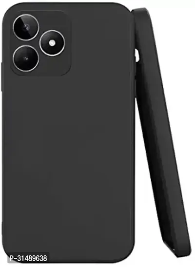 Back Cover for realme Narzo N53 Black Grip Case Silicon Pack of 1-thumb0