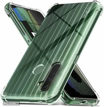 Back Cover for Realme Narzo 10   Realme 5   Realme 5i   Realme 55 Transparent Grip Case Pack of 1-thumb0