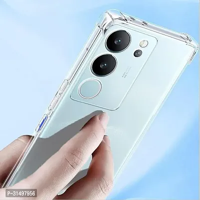 ROYALBASE Back Cover for vivo V29 5G Transparent Camera Bump Protector Silicon Pack of 1-thumb2