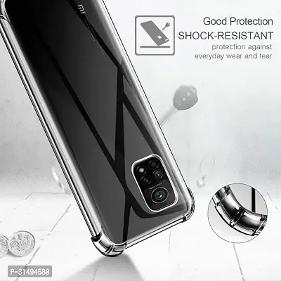 Back Cover for MI 10T   MI 10T PRO Black Silicon Pack of 1-thumb2