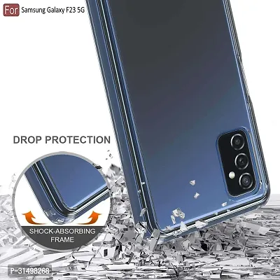 ROYALBASE Back Cover for Samsung Galaxy F23 FG Transparent Silicon Pack of 1-thumb5