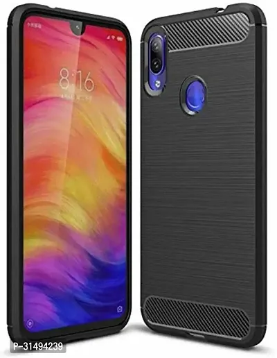 Back Cover for REDMI NOTE 7 Black Grip Case Pack of 1