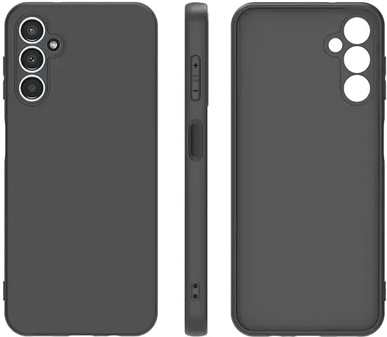 CELZO Silicon Back Cover Case for Samsung Galaxy A34 (5G) - Black