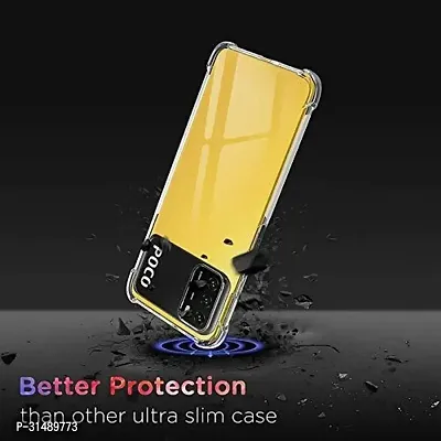 Back Cover for POCO M3 Transparent Grip Case Pack of 1-thumb2