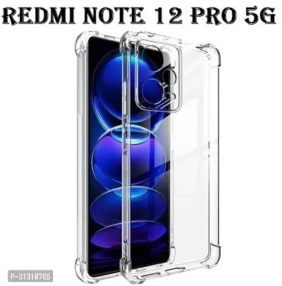 ROYALBASE Back Cover for Redmi Note 12 Pro 5G Transparent Camera Bump Protector Silicon-thumb0