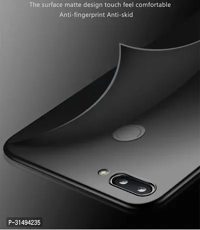 Back Cover for Mi Redmi 6 Black Grip Case Silicon Pack of 1-thumb3